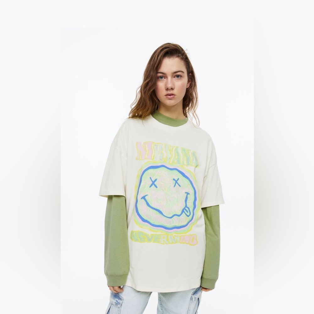 Oversized Nirvana shirt